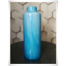 Błękitny wazon szklany kolorowy z artystycznego szkła butelka H-36 cm - 3
