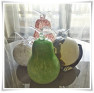 Szklany owoc z kolorowego, artystycznego szkła, gruszka H-18 cm - 3