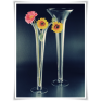  Szklany kielich, wazon stożek W-139 H-40 cm / szkło ekologiczne - 1