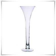  Szklany kielich, wazon stożek W-139 H-40 cm / szkło ekologiczne