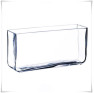 Wazon szklany prostokąt, rynienka, korytko H-15 cm 30x10 cm - 2